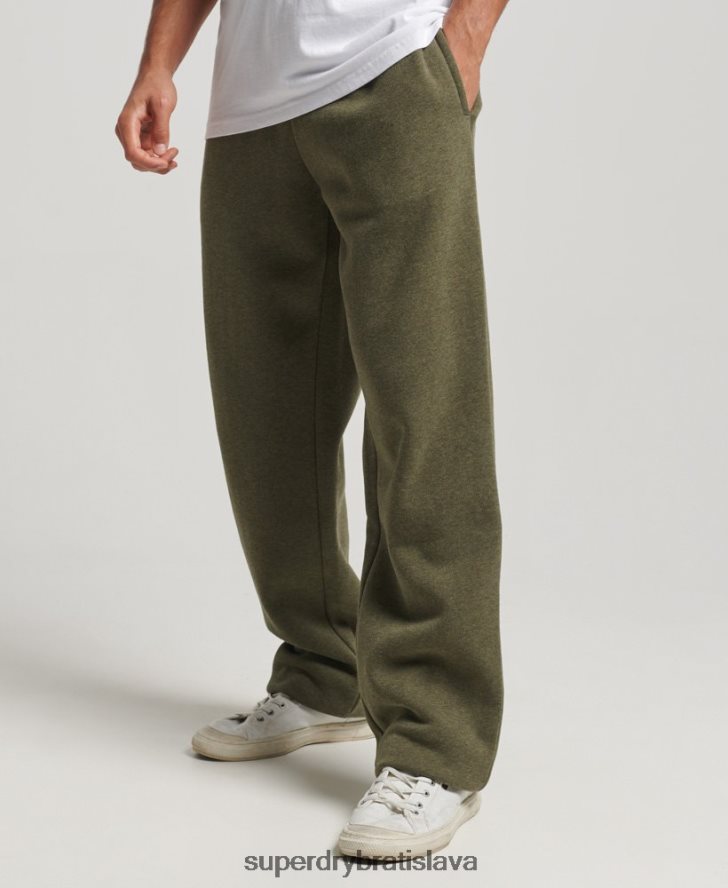 Superdry muži organická bavlna vintage logo rovné joggers 6B4ZTR80 oblečenie zelená