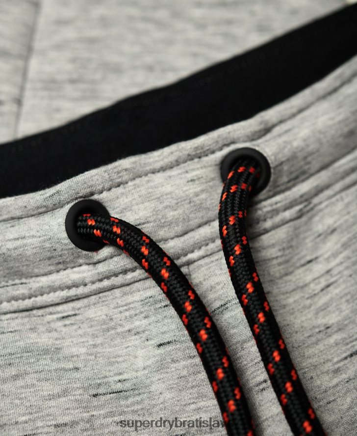 Superdry muži posilňovne tech stretch slim joggers 6B4ZTR1442 oblečenie sivá