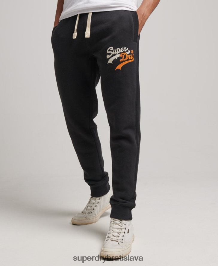 Superdry muži ročník logo záujem joggers 6B4ZTR6425 oblečenie čierna