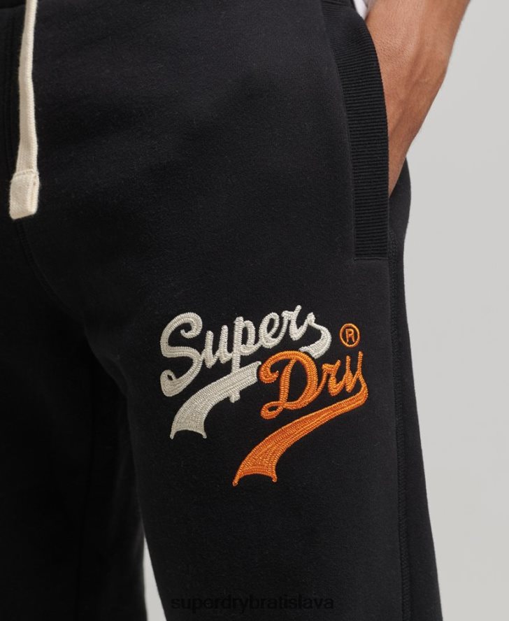 Superdry muži ročník logo záujem joggers 6B4ZTR6425 oblečenie čierna