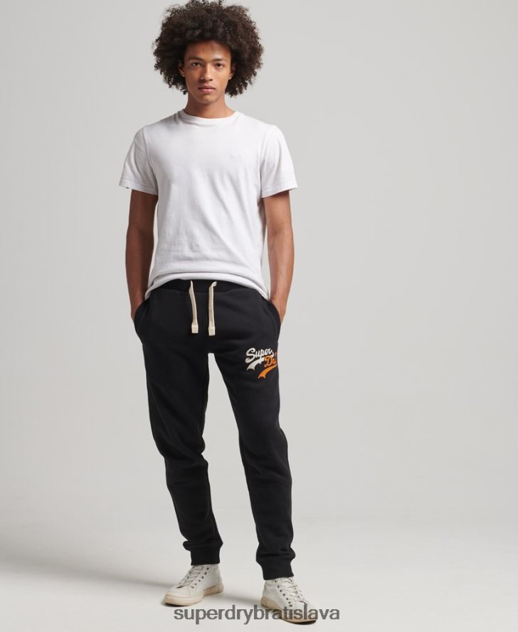 Superdry muži ročník logo záujem joggers 6B4ZTR6425 oblečenie čierna