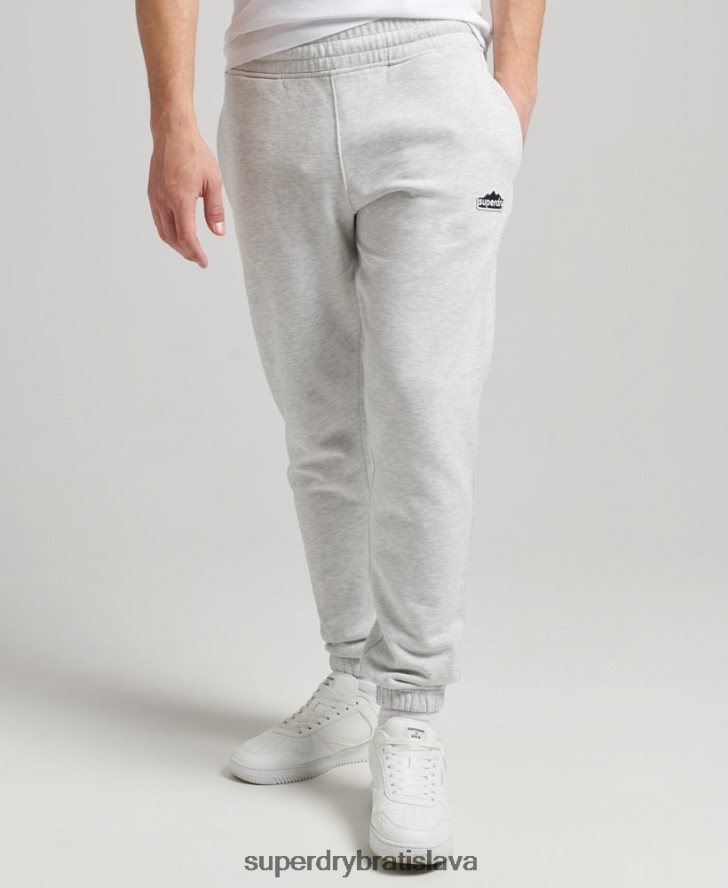 Superdry muži ročník terénnych joggerov z 90. rokov 6B4ZTR6373 oblečenie svetlo šedá