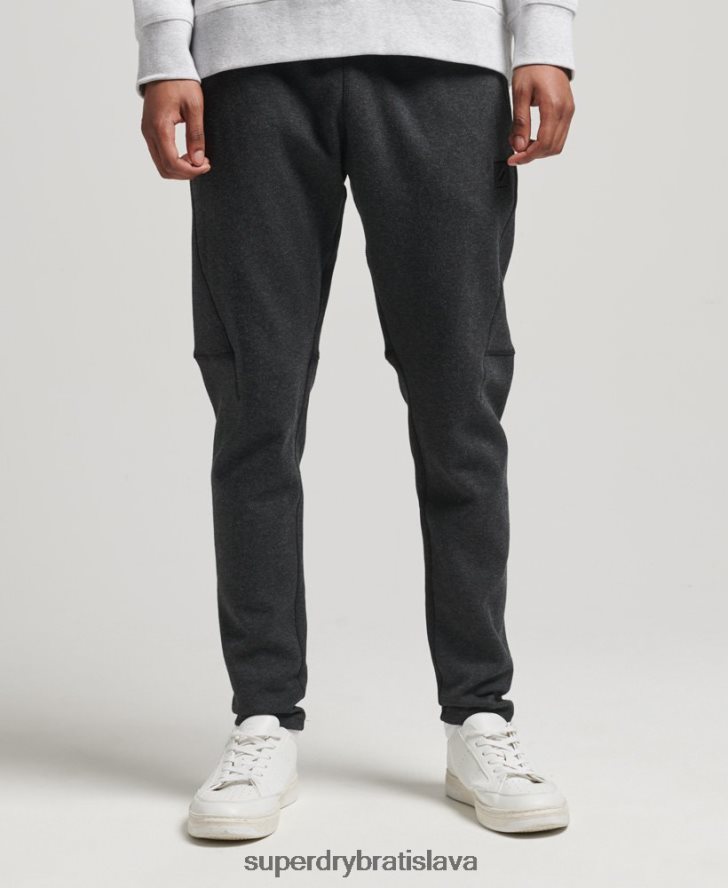 Superdry muži tech tapered joggers 6B4ZTR6384 oblečenie tmavošedý