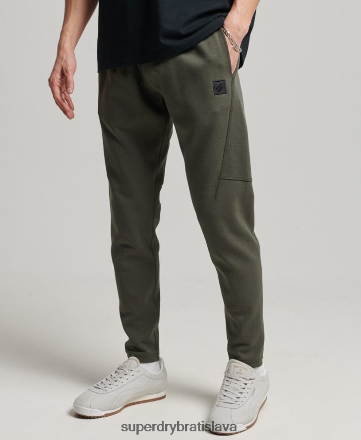Superdry muži tech tapered joggers 6B4ZTR6389 oblečenie kaki