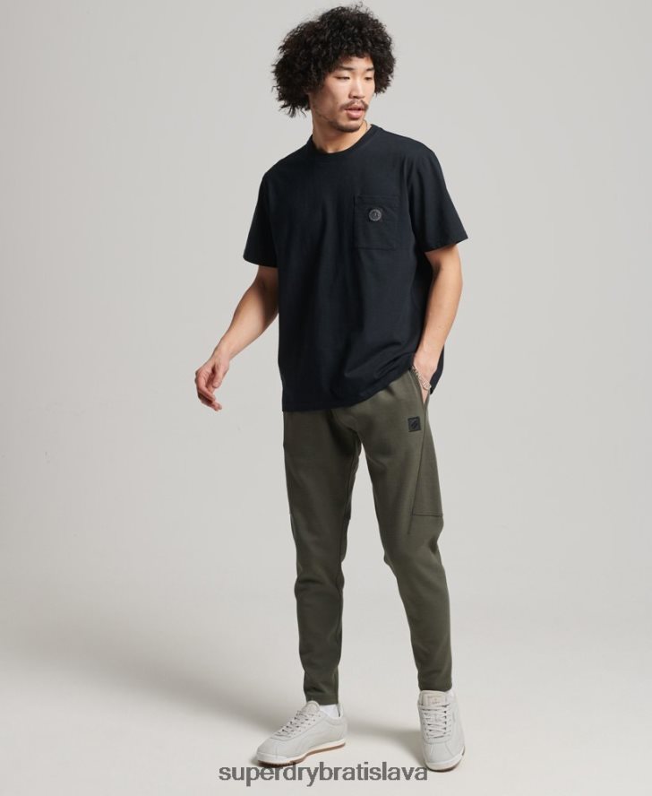 Superdry muži tech tapered joggers 6B4ZTR6389 oblečenie kaki