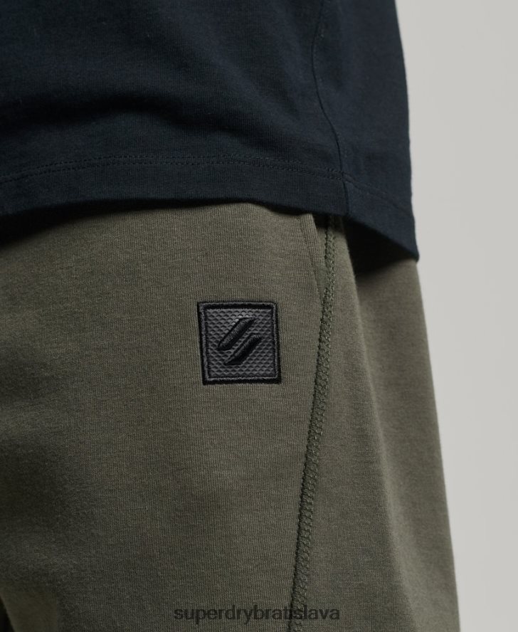 Superdry muži tech tapered joggers 6B4ZTR6389 oblečenie kaki