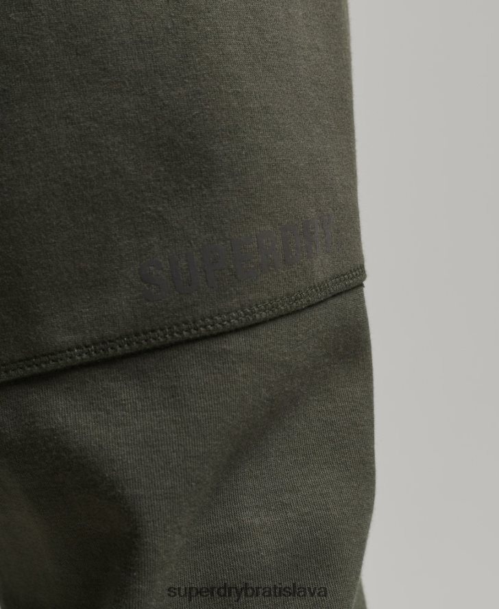 Superdry muži tech tapered joggers 6B4ZTR6389 oblečenie kaki