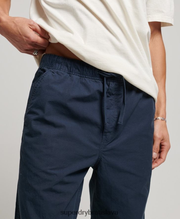 Superdry muži tkané joggery 6B4ZTR27 oblečenie námorníctvo