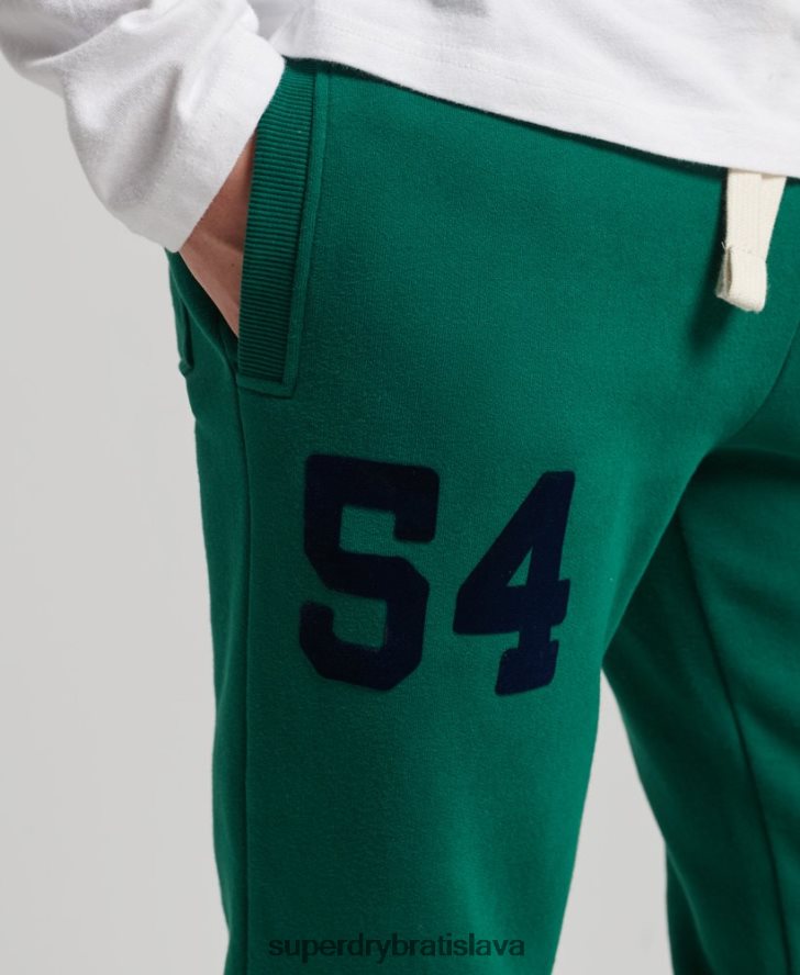 Superdry muži vintage logo kolegiálnych joggerov 6B4ZTR6385 oblečenie zelená