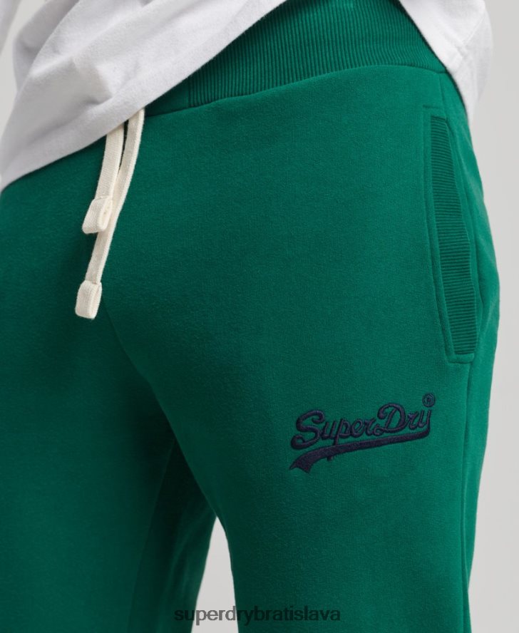 Superdry muži vintage logo kolegiálnych joggerov 6B4ZTR6385 oblečenie zelená