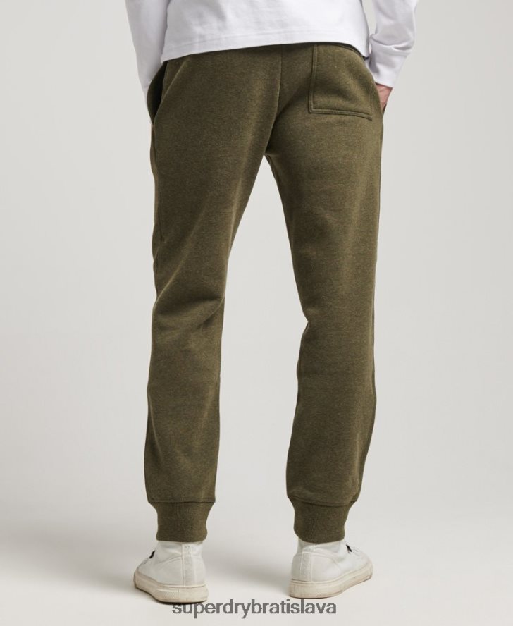 Superdry muži vintage logo vyšívané joggery 6B4ZTR6468 oblečenie kaki