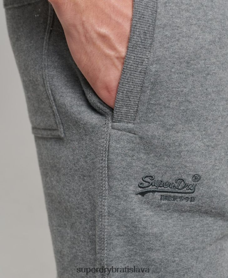 Superdry muži vintage logo vyšívané joggery 6B4ZTR6483 oblečenie sivá