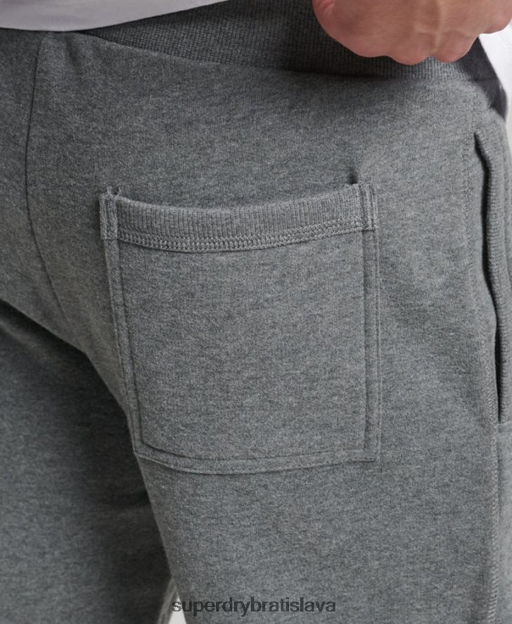 Superdry muži vintage logo vyšívané joggery 6B4ZTR6483 oblečenie sivá