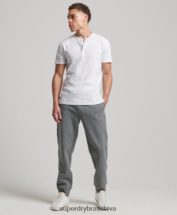 Superdry muži vintage logo vyšívané joggery 6B4ZTR6483 oblečenie sivá