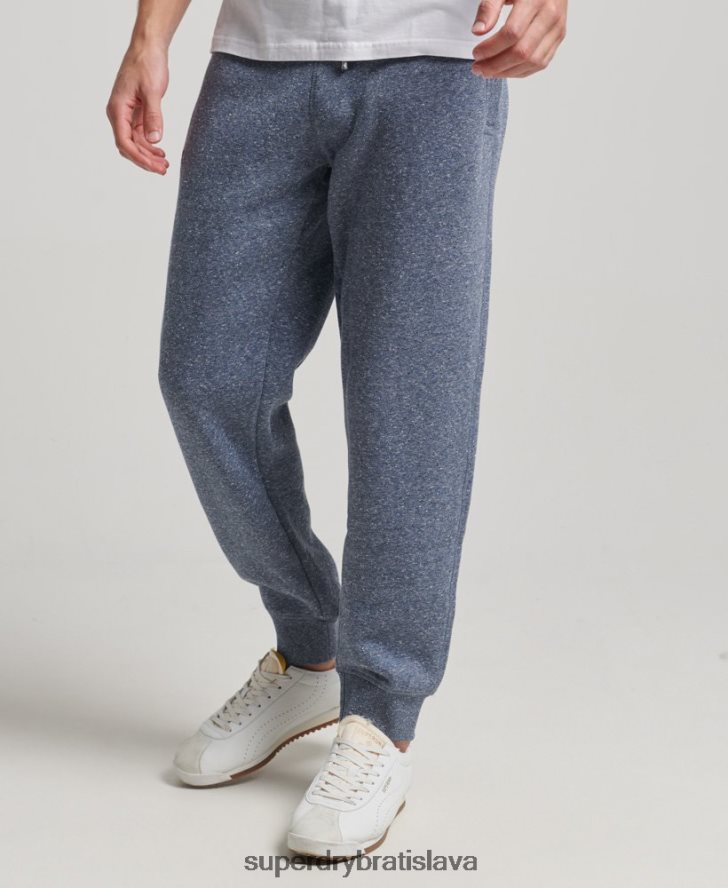 Superdry muži vintage logo vyšívané joggery 6B4ZTR6484 oblečenie Modrá