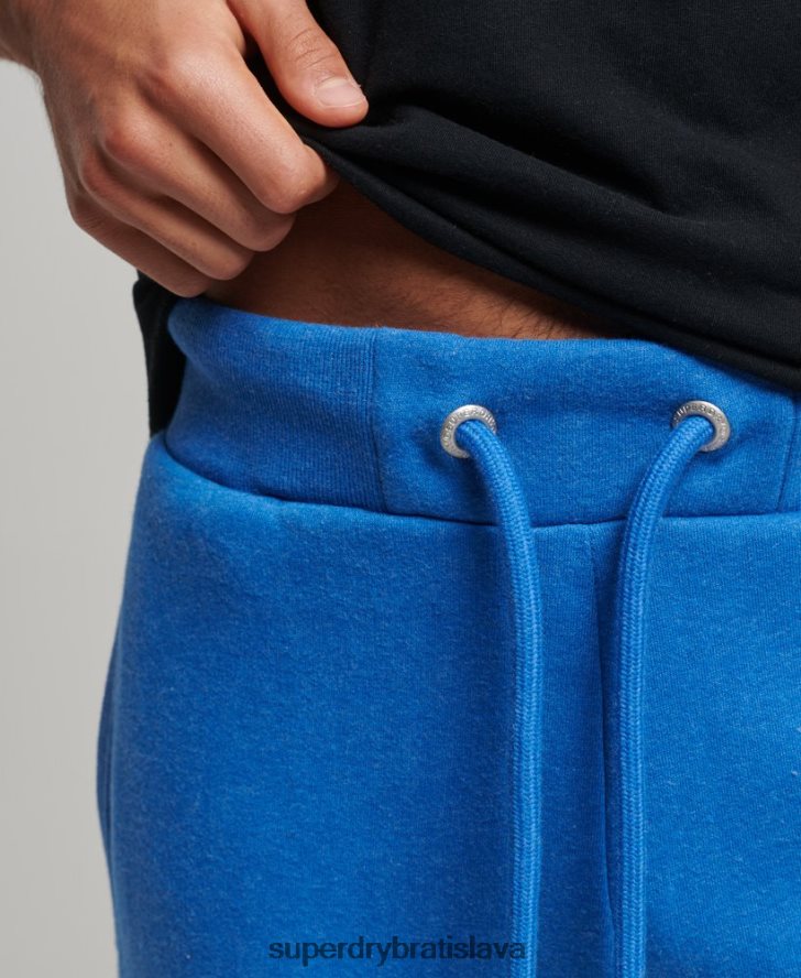 Superdry muži vyšívané joggers vintage logom z organickej bavlny 6B4ZTR6371 oblečenie Modrá