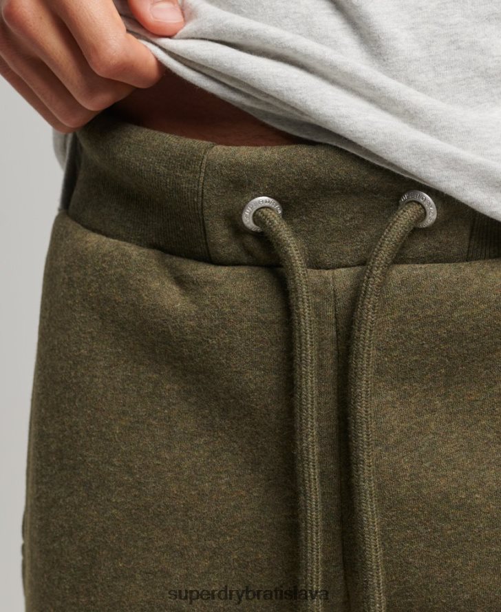 Superdry muži vyšívané joggers vintage logom z organickej bavlny 6B4ZTR6372 oblečenie kaki