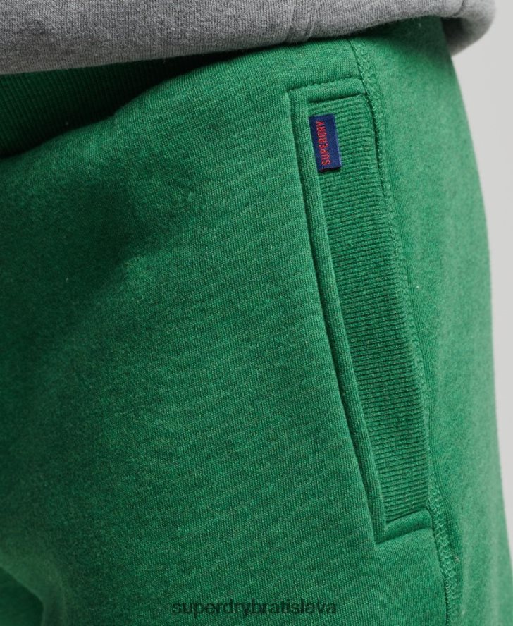 Superdry muži vyšívané joggers vintage logom z organickej bavlny 6B4ZTR6381 oblečenie zelená