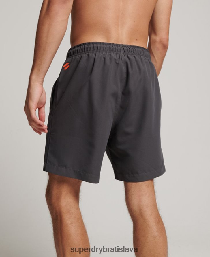 Superdry muži Core sport 17-palcové recyklované plavkové šortky 6B4ZTR385 oblečenie tmavošedý
