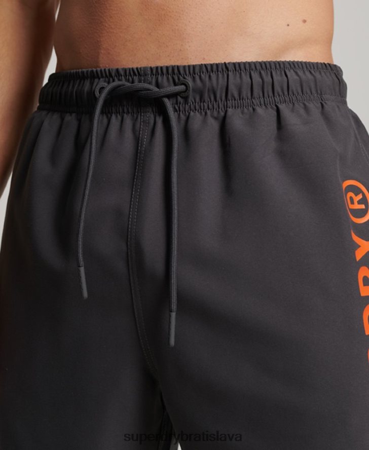 Superdry muži Core sport 17-palcové recyklované plavkové šortky 6B4ZTR385 oblečenie tmavošedý