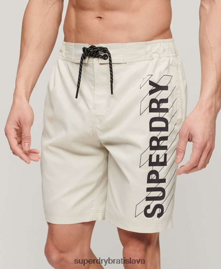 Superdry muži Recyklované športové šortky 6B4ZTR41 oblečenie béžová