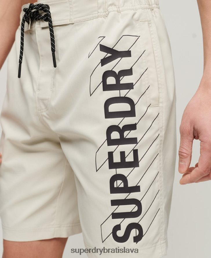 Superdry muži Recyklované športové šortky 6B4ZTR41 oblečenie béžová