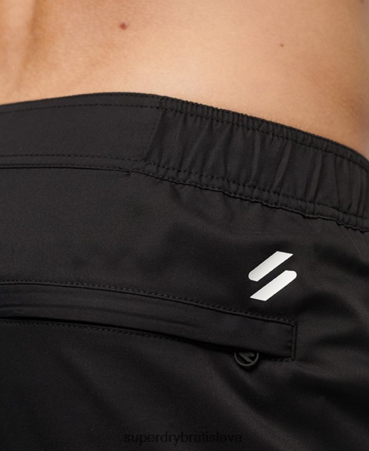 Superdry muži Recyklované športové šortky 6B4ZTR57 oblečenie čierna