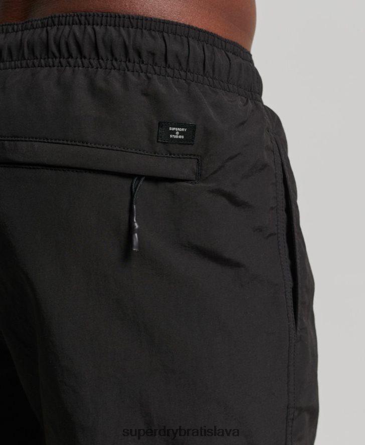 Superdry muži Studios recyklované plavky 6B4ZTR440 oblečenie čierna