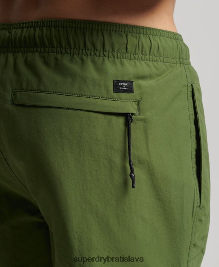 Superdry muži Studios recyklované plavky 6B4ZTR442 oblečenie zelená