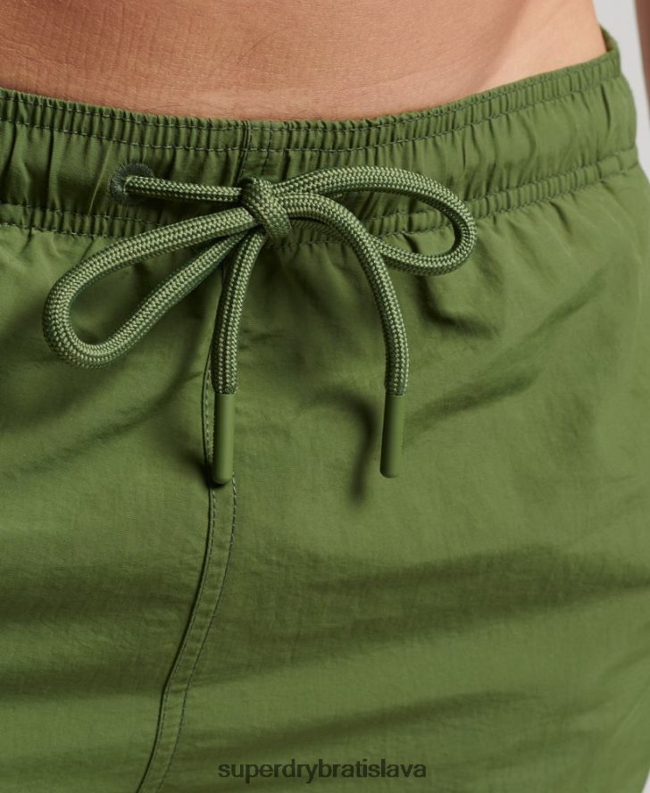 Superdry muži Studios recyklované plavky 6B4ZTR442 oblečenie zelená