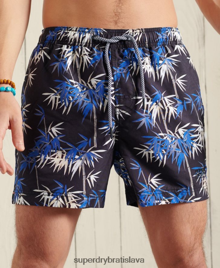 Superdry muži Super 5s plavecké šortky na plážový volejbal 6B4ZTR446 oblečenie svetlo modrá
