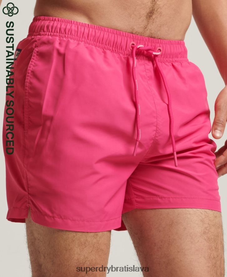Superdry muži code essential 15-palcové recyklované plavky 6B4ZTR435 oblečenie Ružová