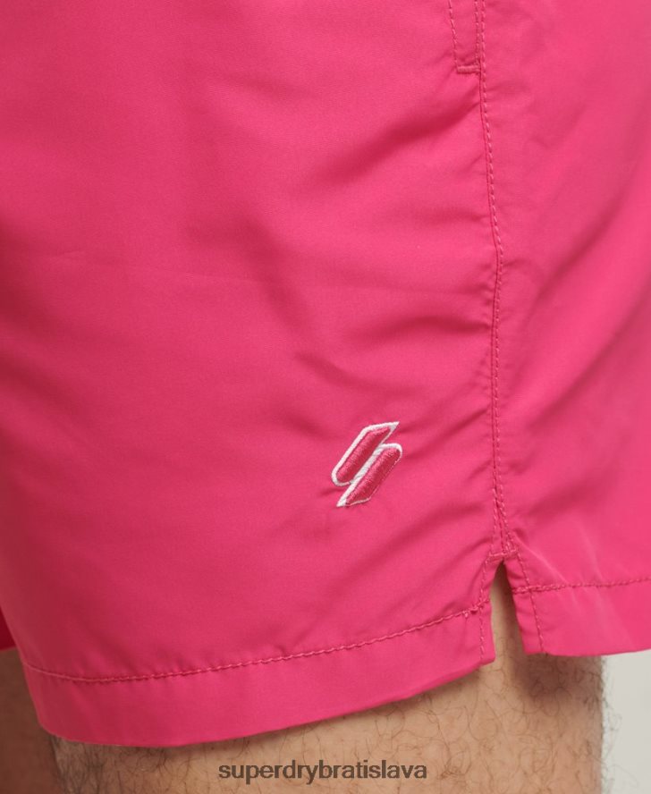 Superdry muži code essential 15-palcové recyklované plavky 6B4ZTR435 oblečenie Ružová