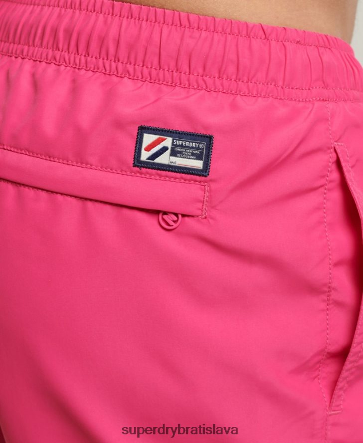 Superdry muži code essential 15-palcové recyklované plavky 6B4ZTR435 oblečenie Ružová