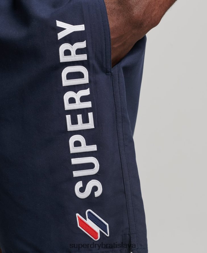 Superdry muži nášivka 19-palcové recyklované plavky 6B4ZTR409 oblečenie námorníctvo