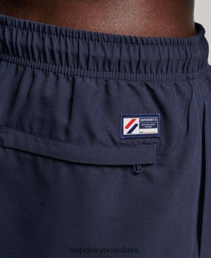 Superdry muži nášivka 19-palcové recyklované plavky 6B4ZTR409 oblečenie námorníctvo