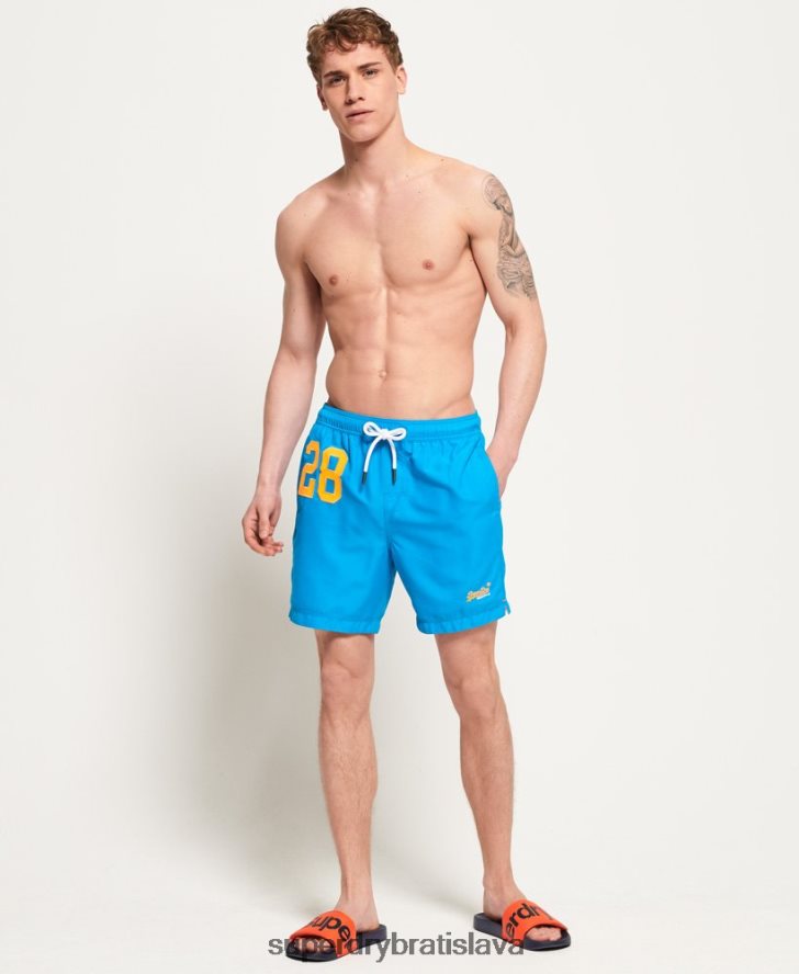 Superdry muži plavecké šortky na vodné pólo 6B4ZTR444 oblečenie Modrá