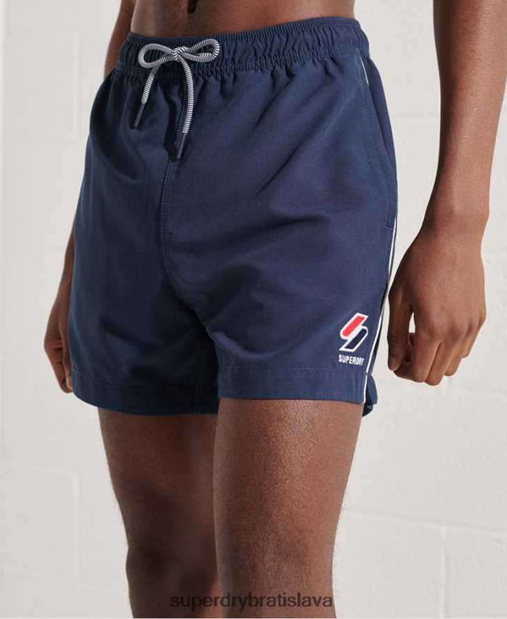 Superdry muži plavecké šortky tri série 6B4ZTR439 oblečenie námorníctvo