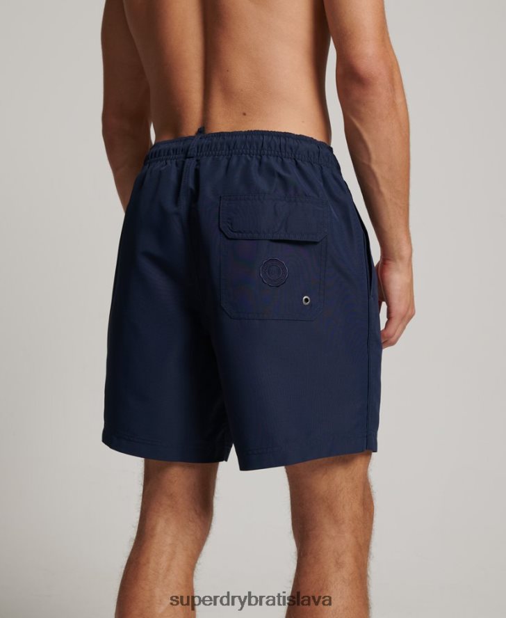 Superdry muži polo recyklované plavky 6B4ZTR389 oblečenie námorníctvo