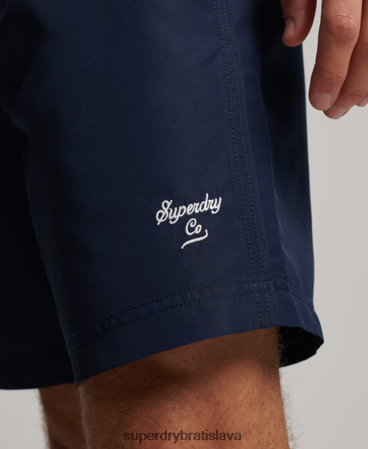 Superdry muži polo recyklované plavky 6B4ZTR389 oblečenie námorníctvo