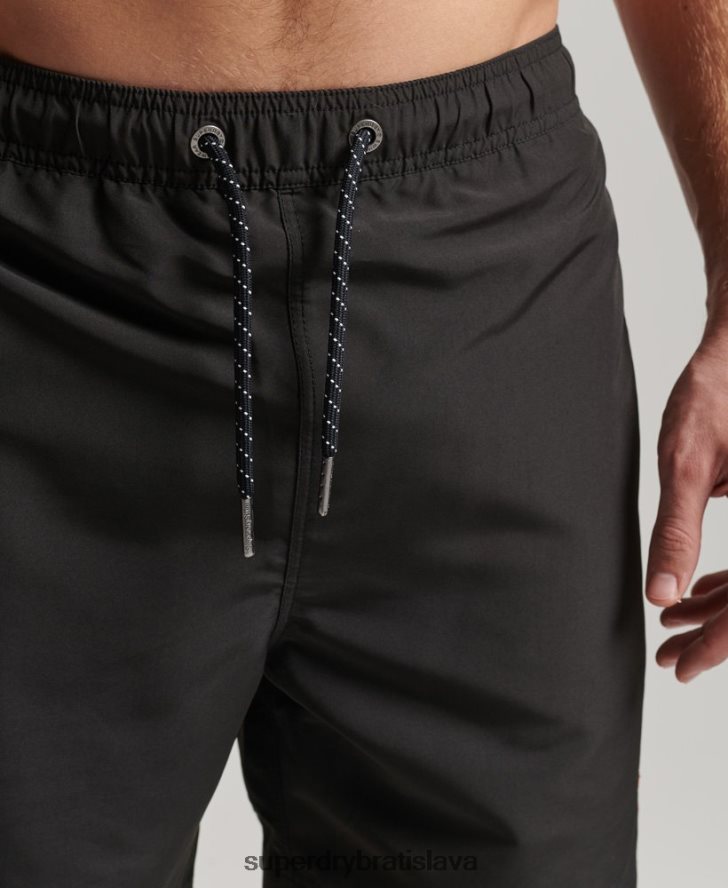 Superdry muži polo recyklované plavky 6B4ZTR397 oblečenie tmavošedý