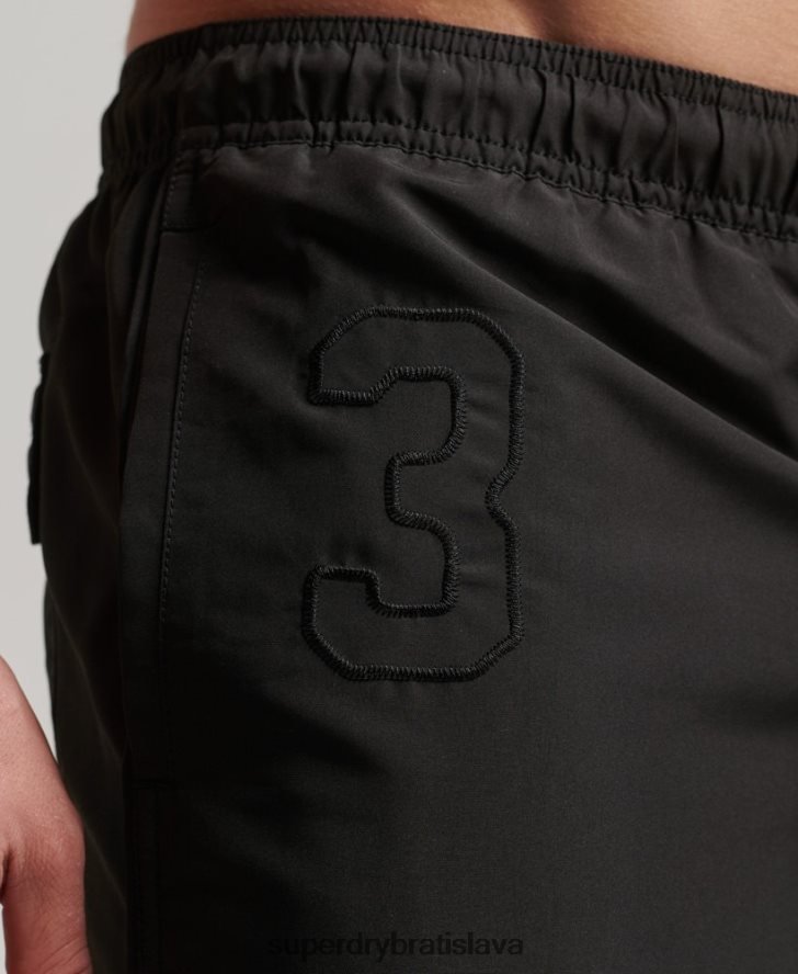 Superdry muži polo recyklované plavky 6B4ZTR397 oblečenie tmavošedý