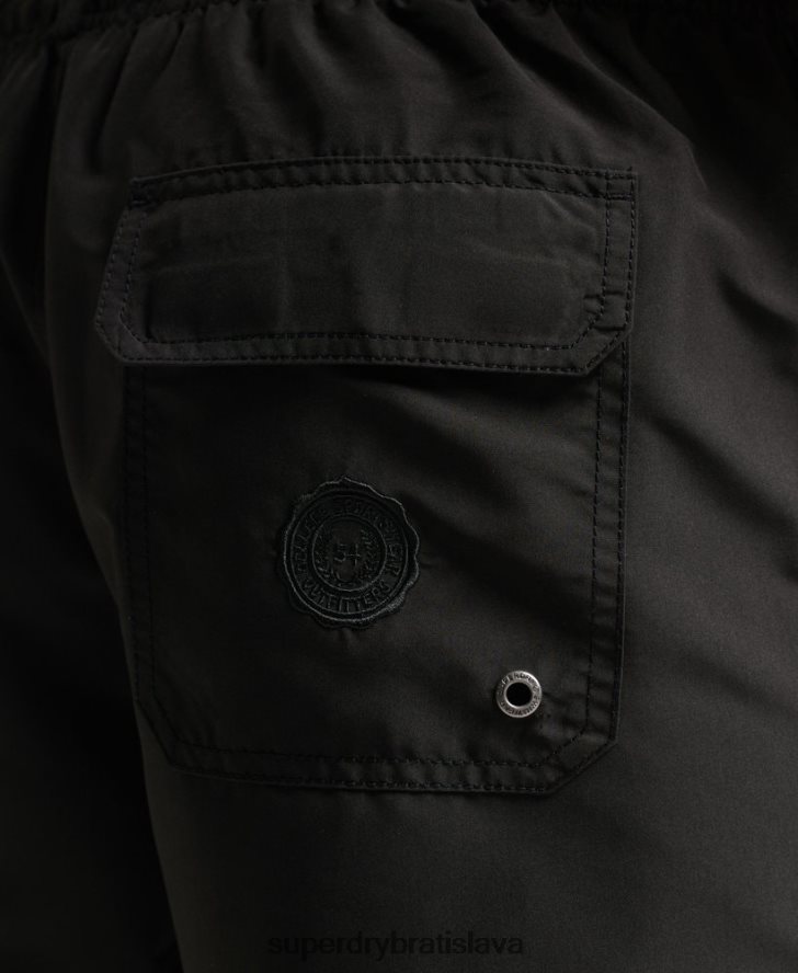 Superdry muži polo recyklované plavky 6B4ZTR397 oblečenie tmavošedý