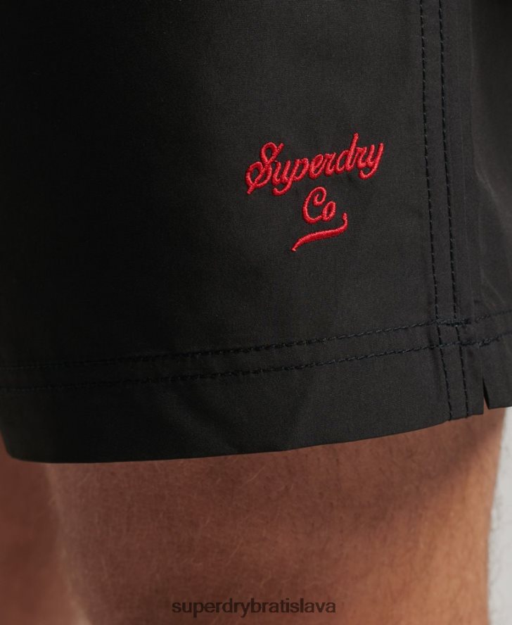 Superdry muži polo recyklované plavky 6B4ZTR397 oblečenie tmavošedý