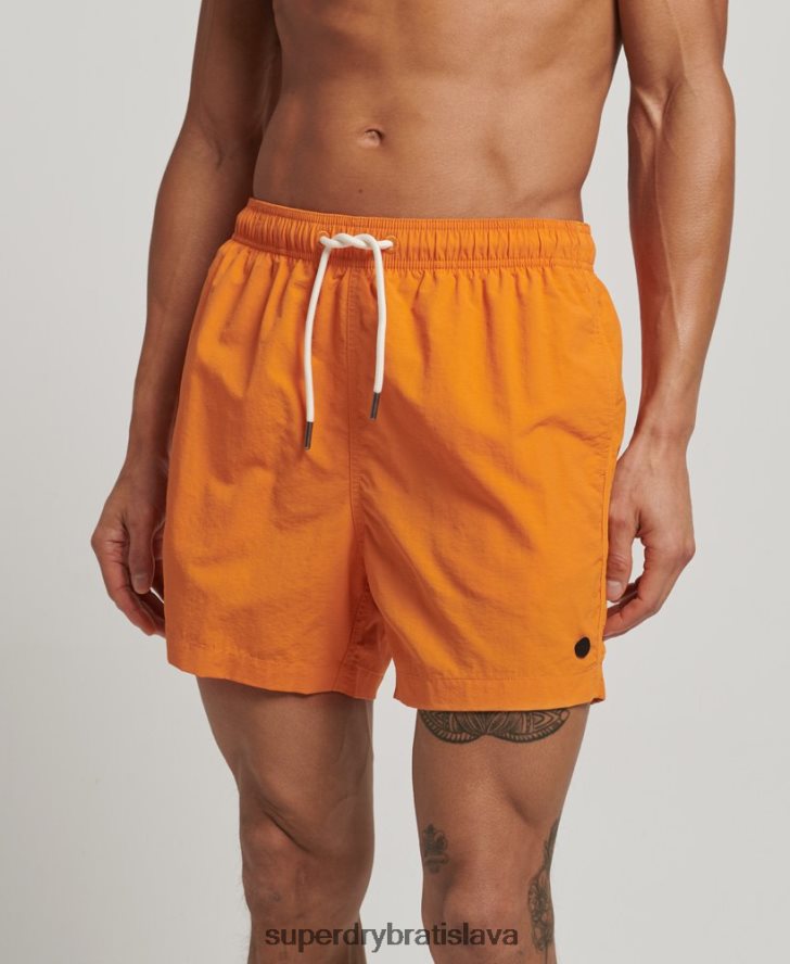 Superdry muži recyklované plavky 6B4ZTR102 oblečenie oranžová