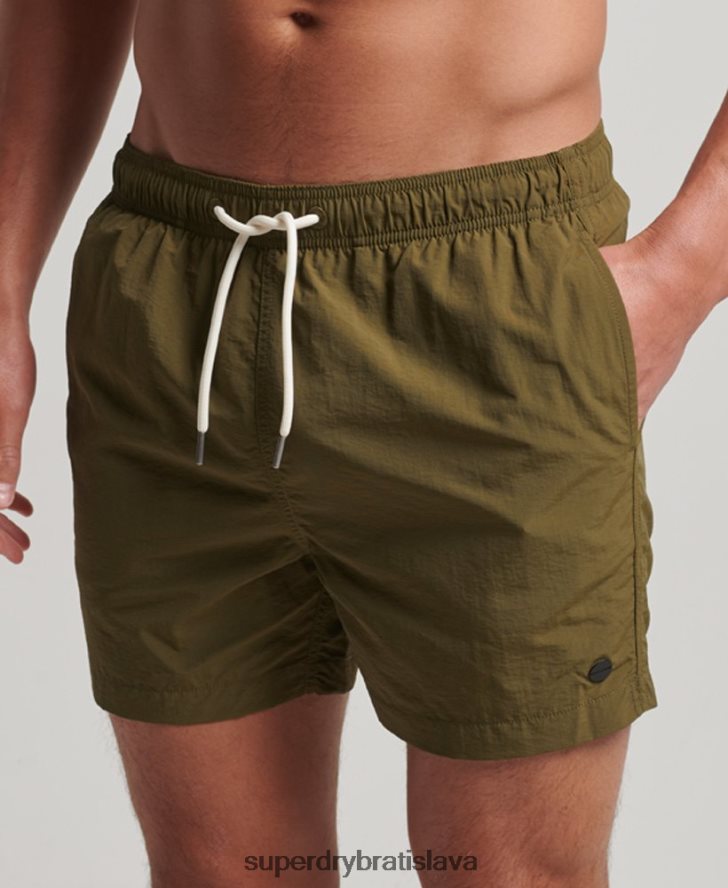 Superdry muži recyklované plavky 6B4ZTR112 oblečenie zelená