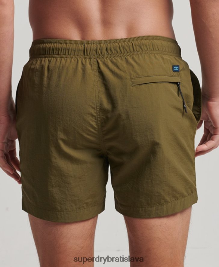 Superdry muži recyklované plavky 6B4ZTR112 oblečenie zelená