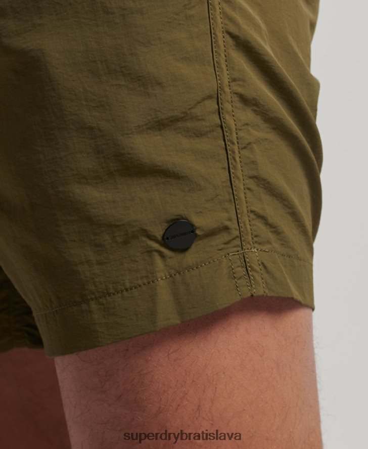 Superdry muži recyklované plavky 6B4ZTR112 oblečenie zelená