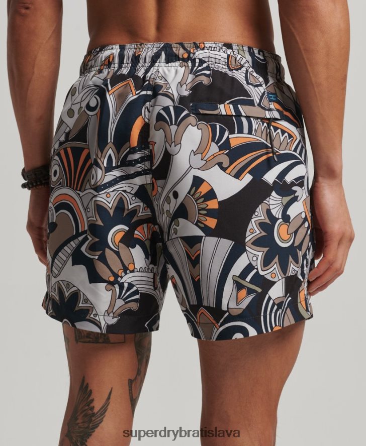 Superdry muži recyklované plavky 6B4ZTR386 oblečenie čierna
