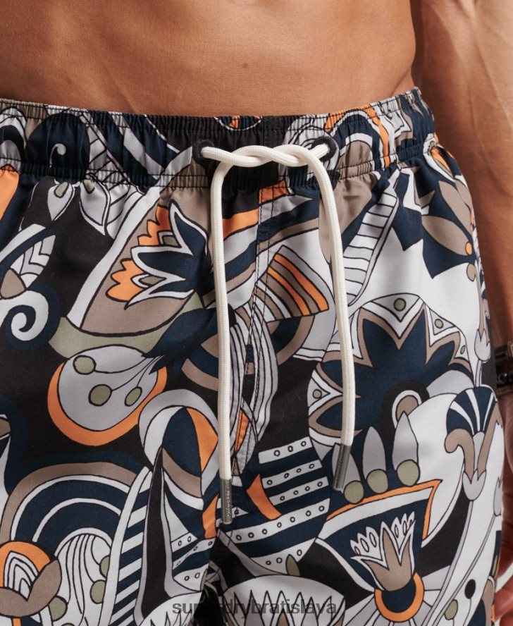 Superdry muži recyklované plavky 6B4ZTR386 oblečenie čierna